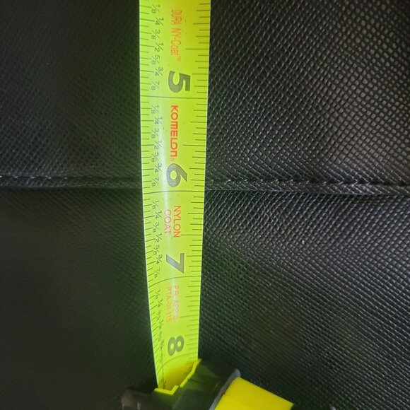 Michael Kors Saffiano Leather Tote Bag With Dual Handles & Silver Hardware - Bla - Picture 14 of 15